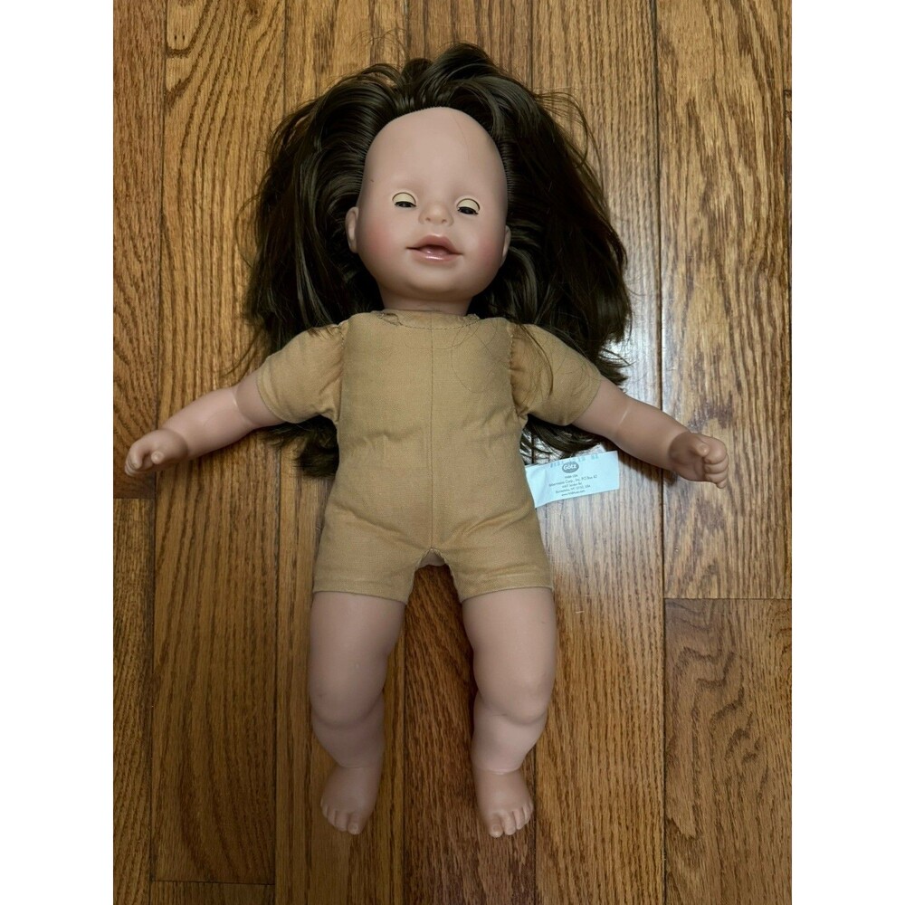 GOTZ 725 Brown Eyes Brown Hair No Clothes Baby Doll